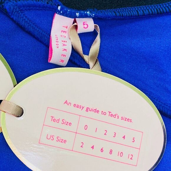 TED Baker Ralinda Halter One-Piece Swimsuit Sz 12 - Picture 6 of 11